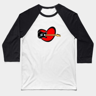 Rock'n'Roll Guitar Baseball T-Shirt